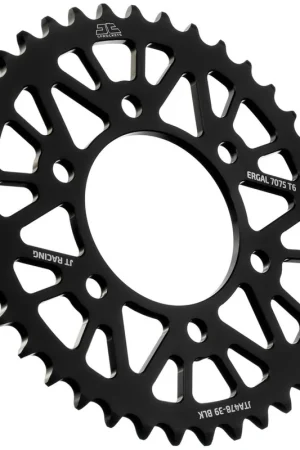 Voordeelprijs JT Sprockets - REAR RACELITE ALU 39T BLACK, 520 - Sprockets - Aluminium